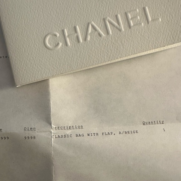 Chanel Large Classic Handbag Beige - Picture 16 of 16